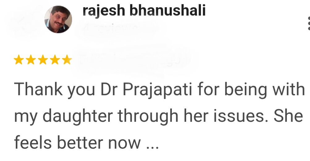 Daughter feels better